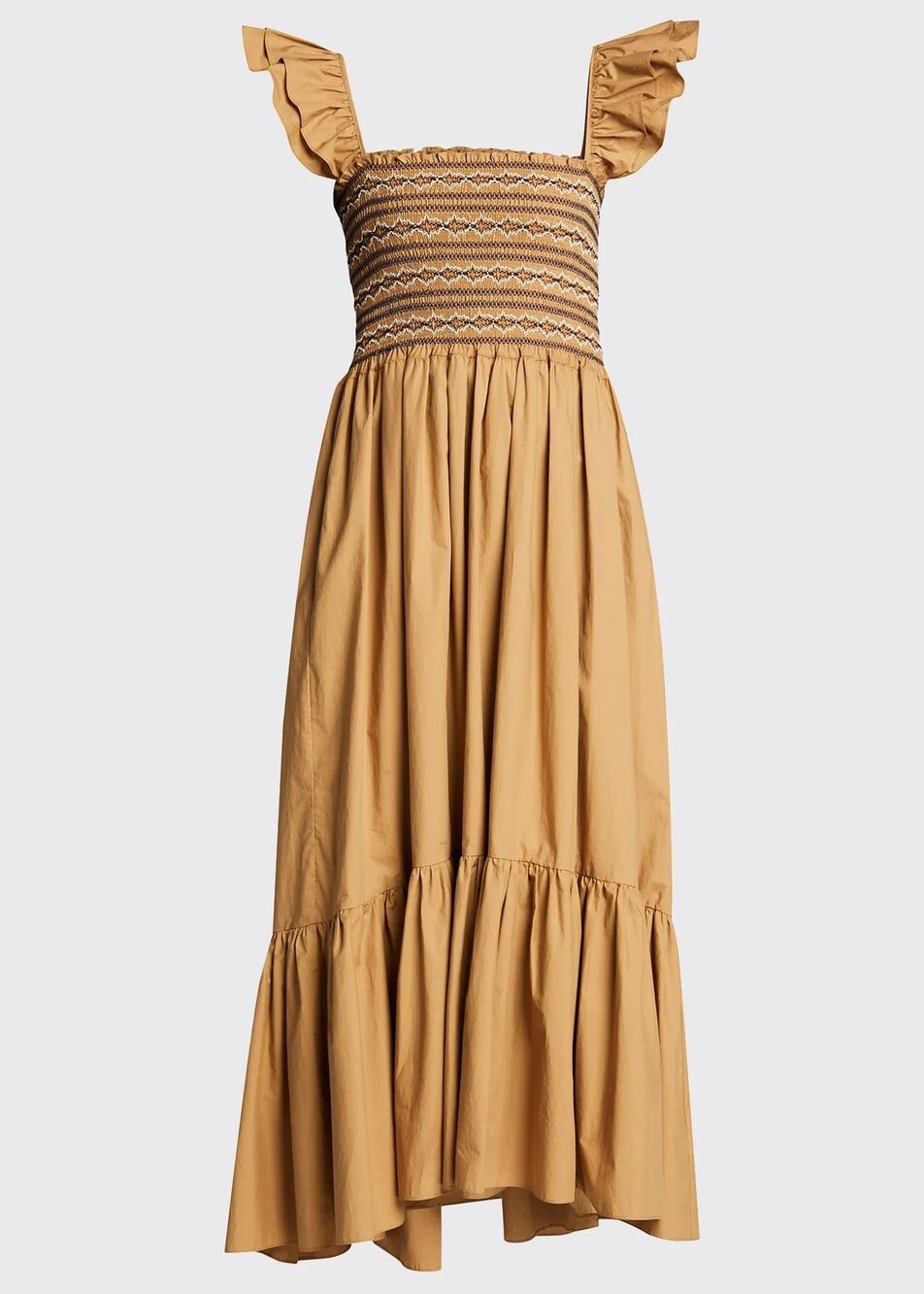 Cara Cara Ruby Square-Neck Sleeveless Midi Dress - XL